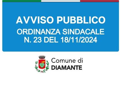Ordinanza Sindacale N.23/2024 Ordinanza Sindacale N.23/2024